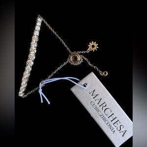 Marchesa Gold Cubic Zirconia Children’s  Bracelet (NWT)